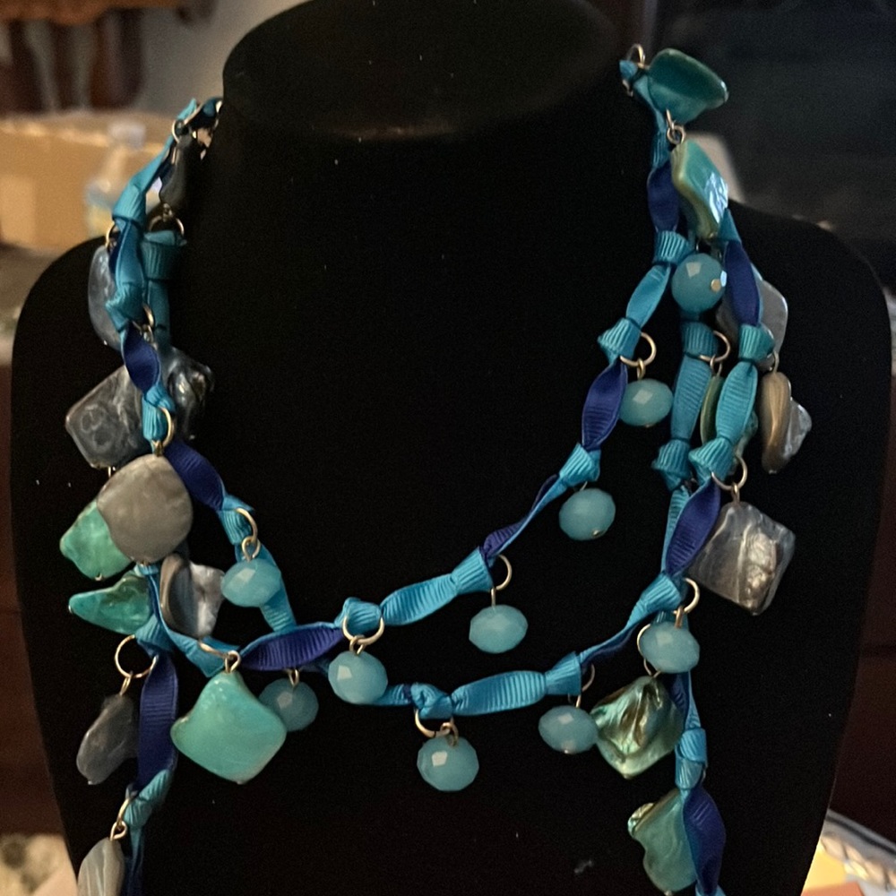 Blues necklace 32”